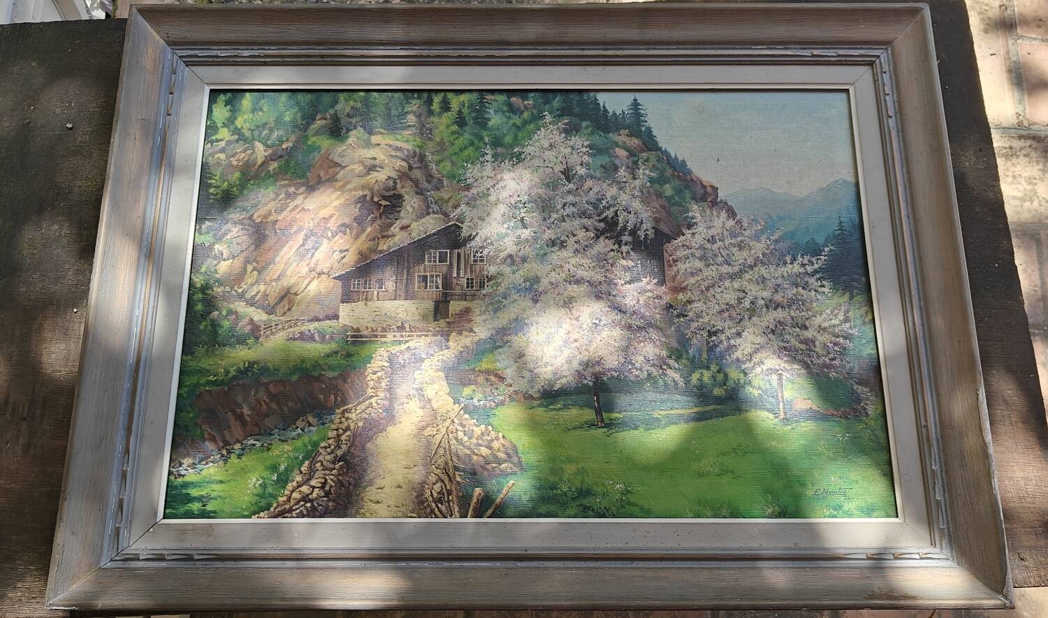 Oil painting signed E. Moutie