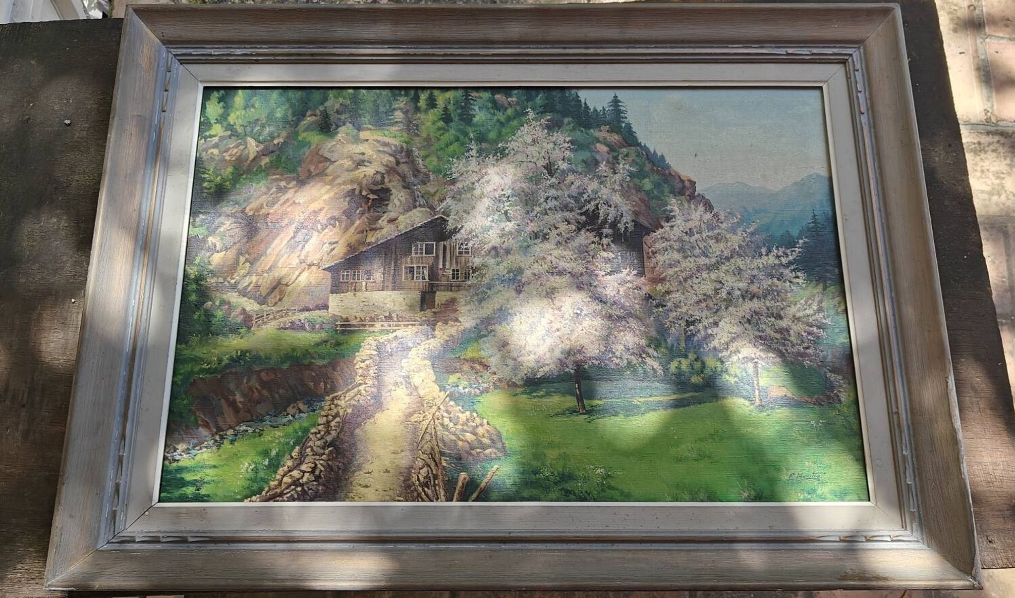 Oil painting signed E. Moutie