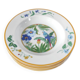 Set of 6 deep porcelain plates