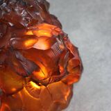 Vintage Italian Orange Sculpture Lamp, 70s