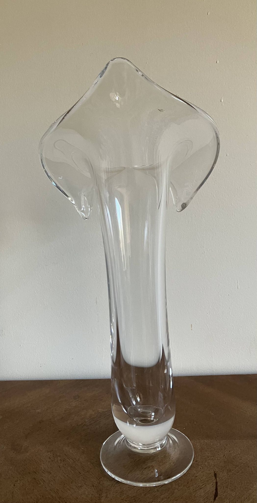 Vase tulipe en verre