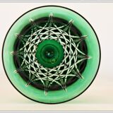 Set of 4 wine glasses from the Rhine Roemer St Louis Crystal model Tarn