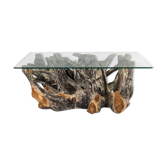 Natural wood coffee table