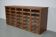 Vintage Dutch oak haberdashery shop cabinet, 1930s