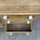Antique English two-body buffet in solid pine (renovated)