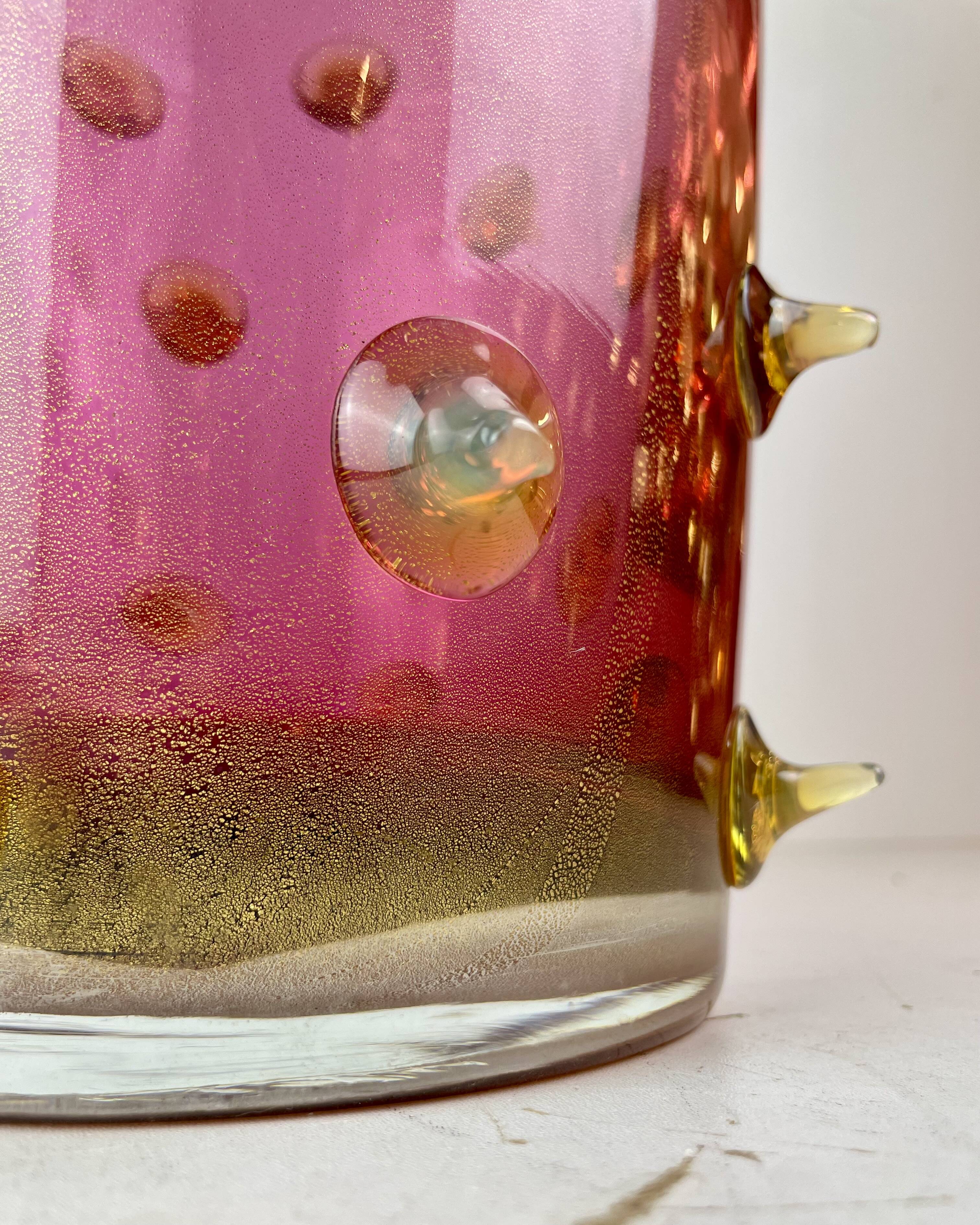 Thorn Spikes Murano Glass Vase by Pino Signoretto, Italy, 1990s