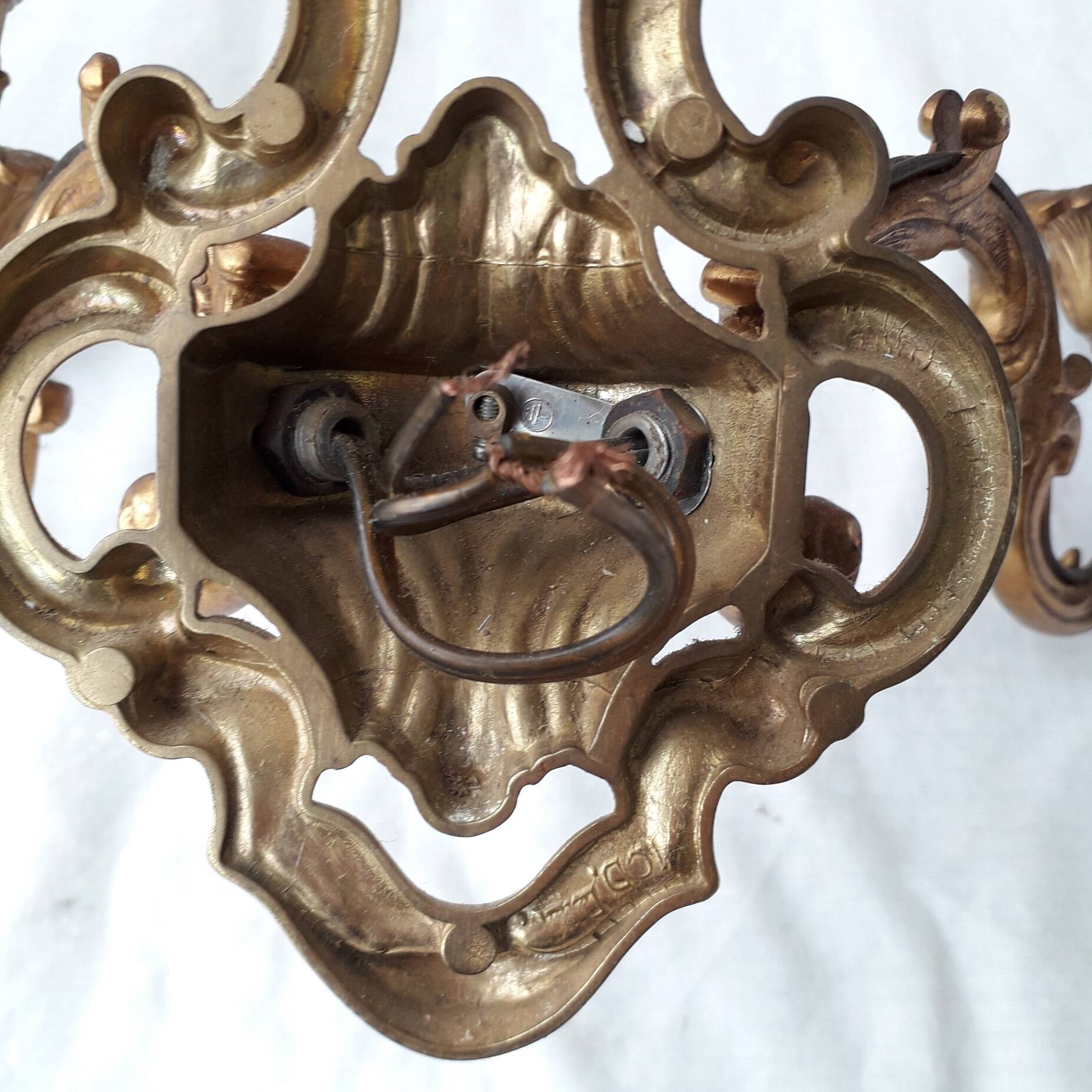 Bronze wall light