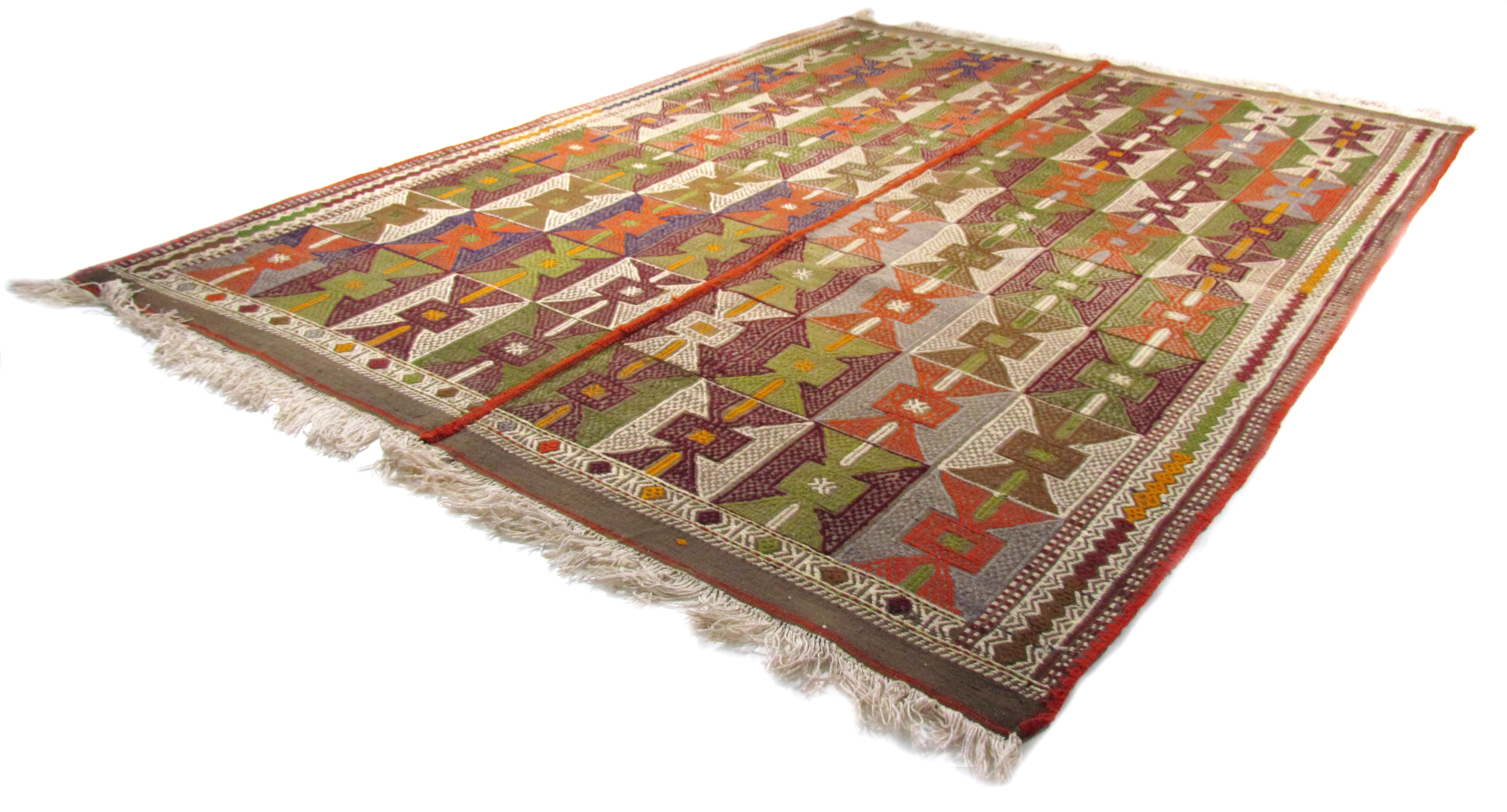 Anatolian handmade kilim rug 241 cm x 170 cm