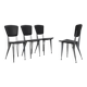 Set of 4 T38 dining chairs by Studio Archirivolto for Fasem, Italy, 1980s