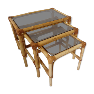 Bamboo nesting tables