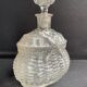 Liquor decanter - pressed molded satin glass (1882 to 1908)- legras for guilloteaux