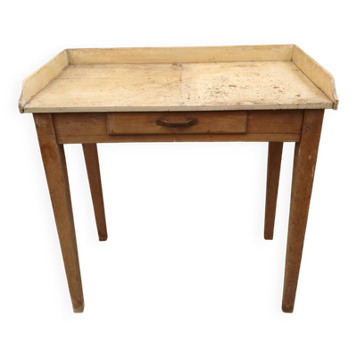 Table d'atelier - Petit comptoir - Bureau bois massif vintage