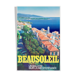 Vintage poster, Beautiful sun Côte d'Azur