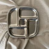 5-bowl chrome aperitif tray, 1970s design