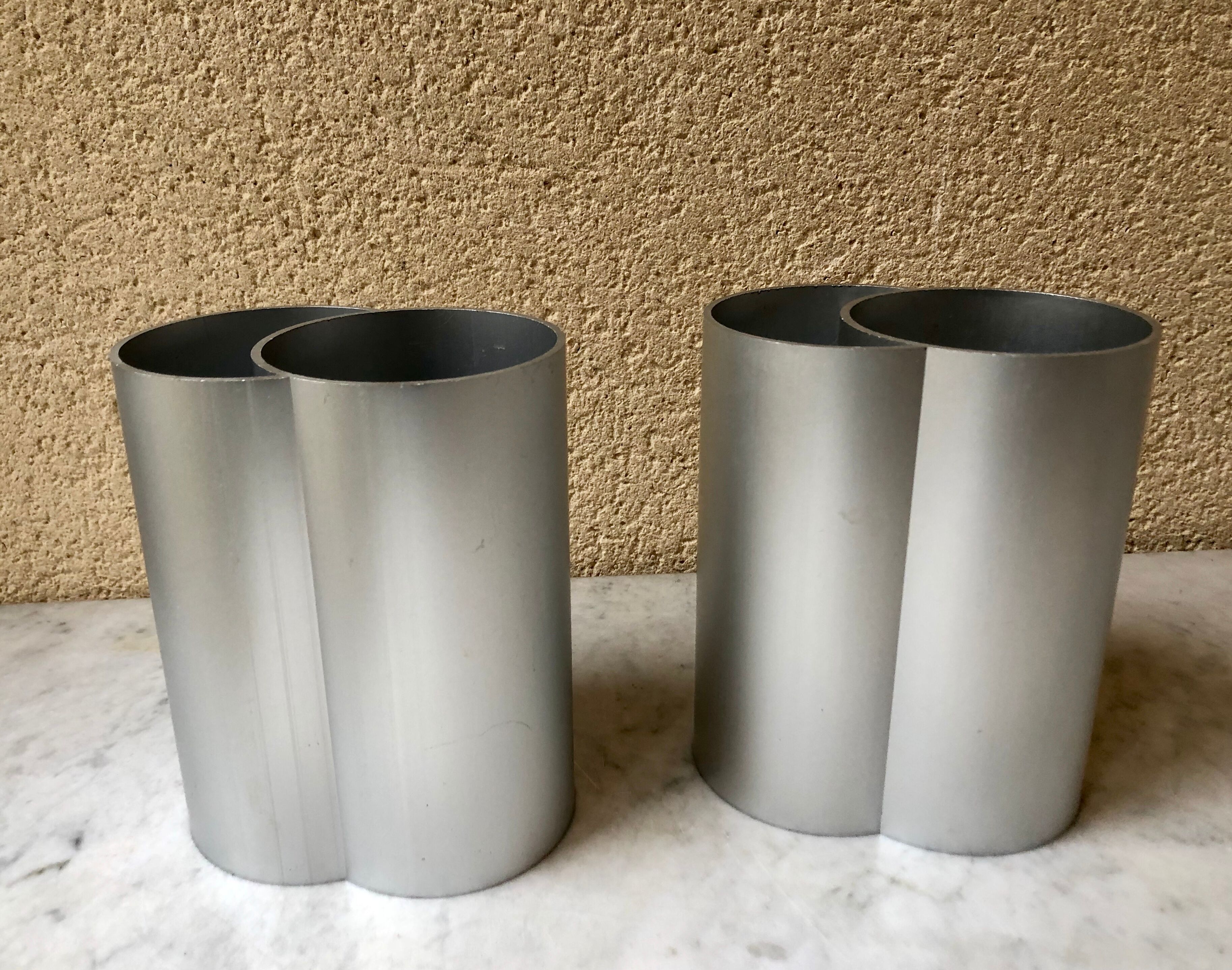 Pair of minimalist vase, 70s