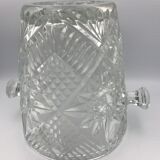 Champagne bucket in glass or crystal called bohemian