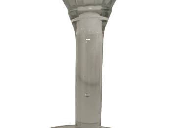 5 large antique bistro glasses – blown glass with bubbles