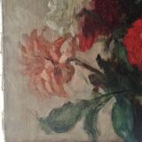 Old painting bouquet of flowers