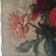 Old painting bouquet of flowers