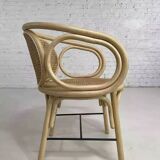 Fauteuil en rotin et cannage