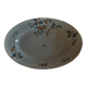 Oval serving dish in porcelain Japanese décor Art Deco