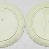 Pair of large Sarreguemines cake dishes