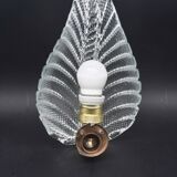 Wall light Trasparent Jewel Murano Glass Leave by Barovier e Toso, 1950s