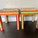 Pair of bedside or end table side tables