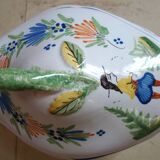 Ceramic mustard pot from Quimper Henriot