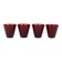 Four Kartio drinking glasses by Kaj Franck, mid-century style, from Nuutajärvi Nottsjö, Finland.