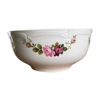 Old earthenware salad bowl Gien model Champs