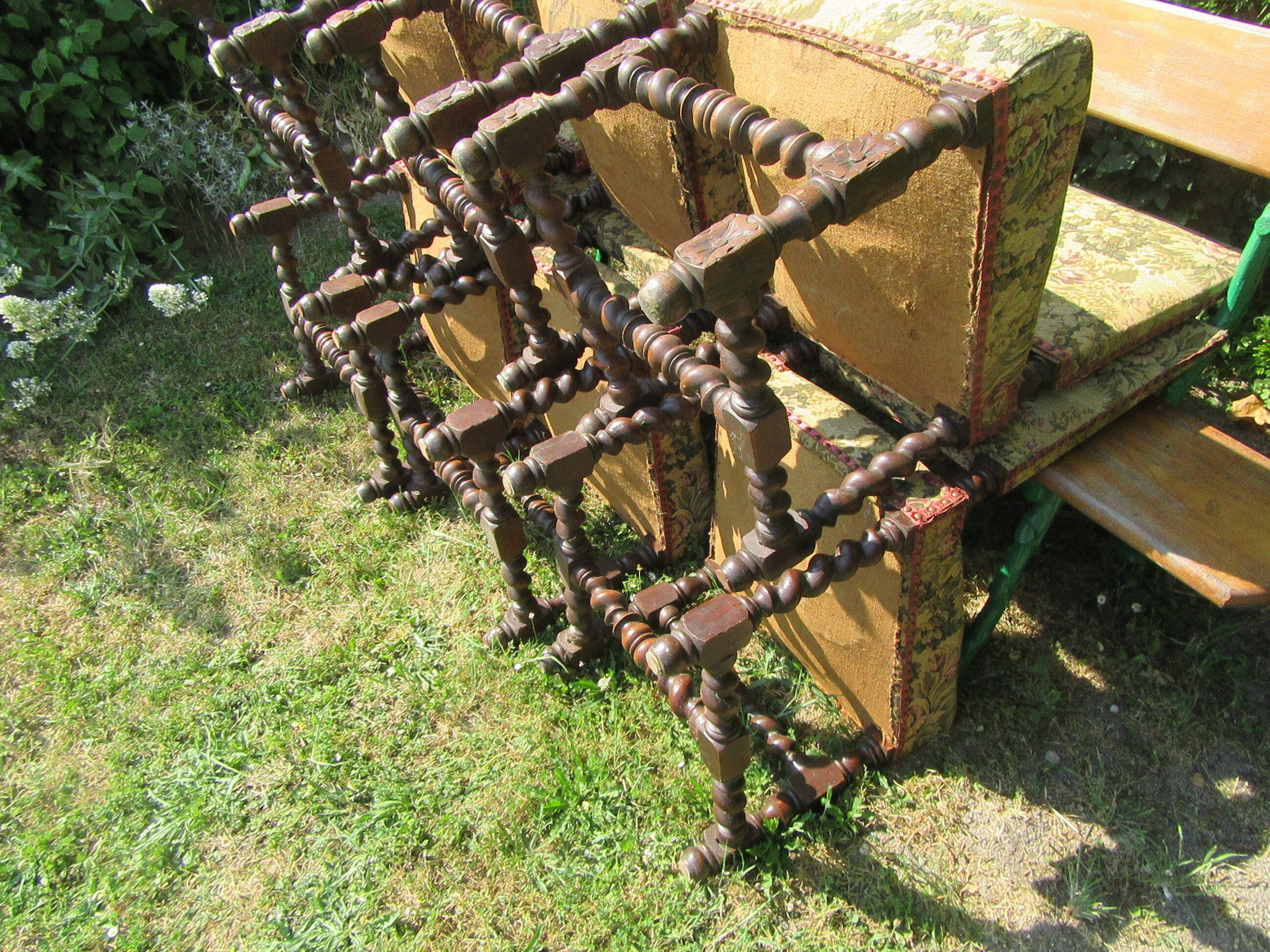 6 louis xiii style chairs