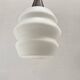 Teak and opaline pendant light from the 60s by Louis Kalff for Philips