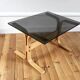 Vintage Scandinavian glass coffee table 1960 Ingmar Relling