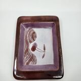 Pocket vase by Robert & Jean Cloutier in French ceramic, 1950s vintage.