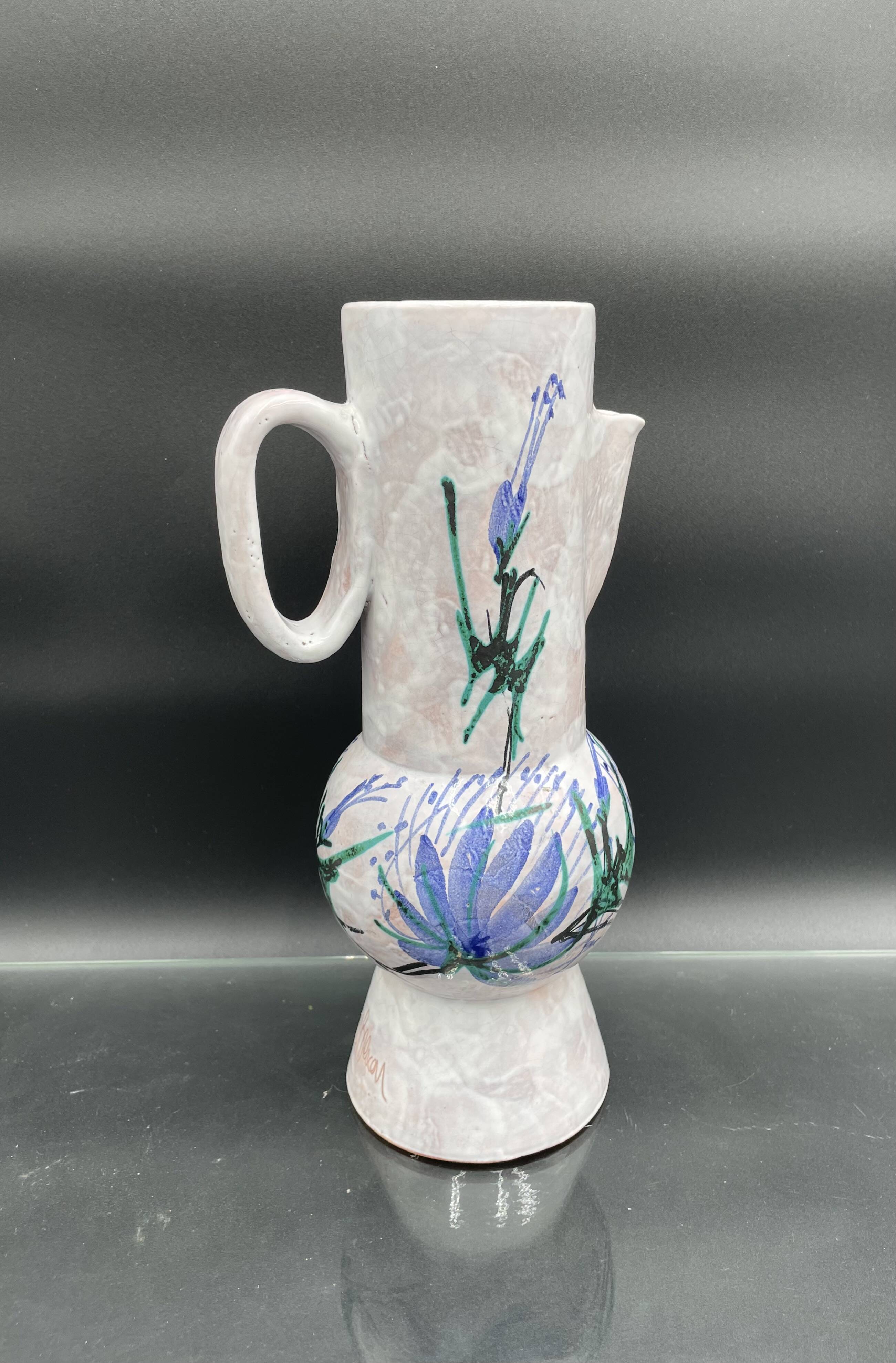 Le Brescon ceramic pitcher, Vallauris