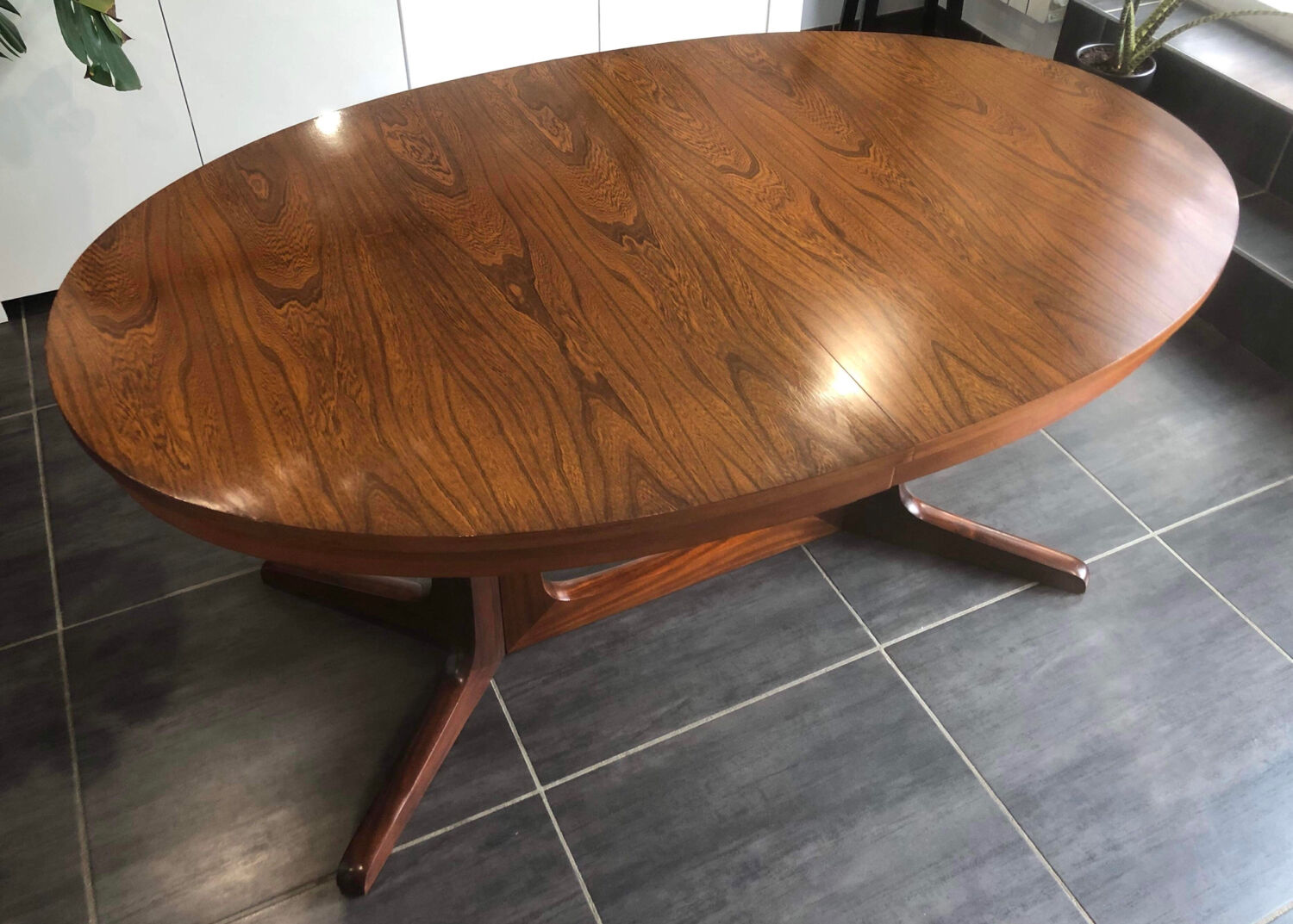 Vintage extendable table Baumann 1970s