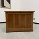 Oak and veneer counter or desk