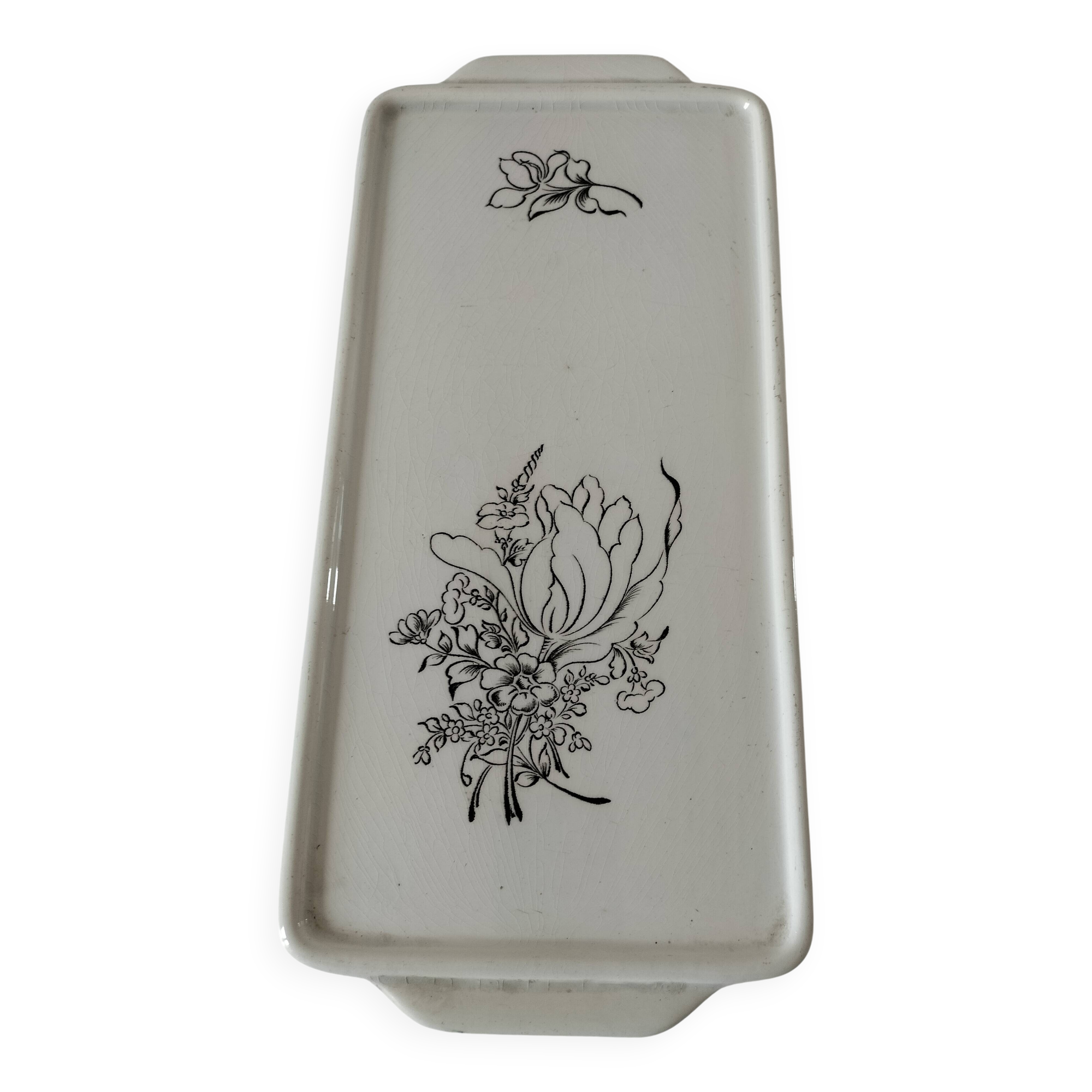 rare rectangular KG Lunéville dish from the 1900s