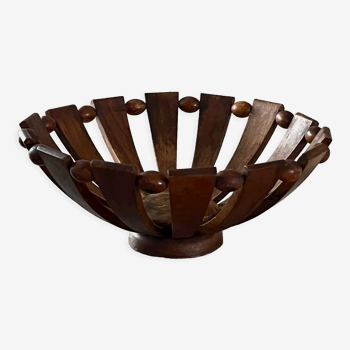 Teak fruit basket 1960