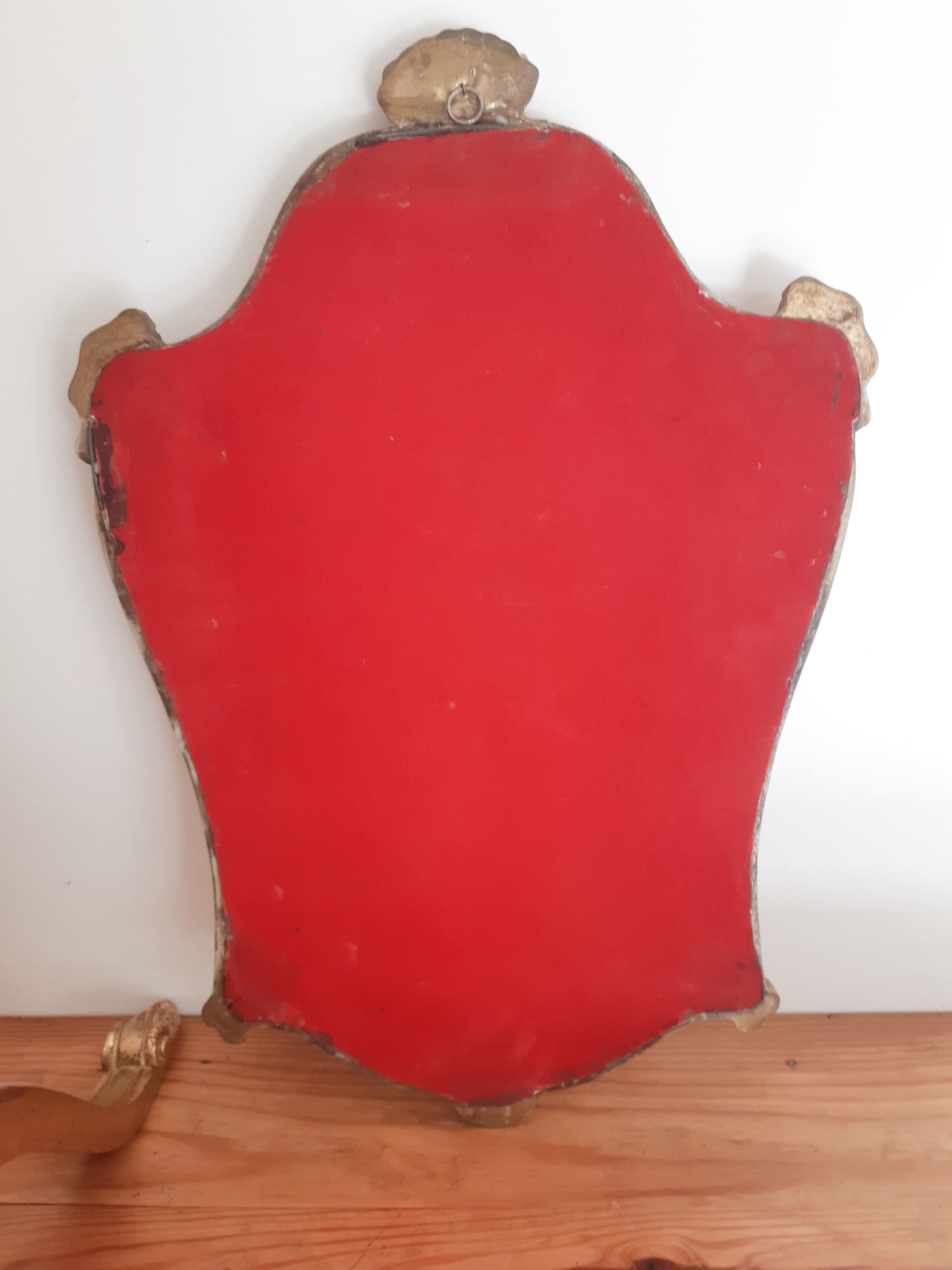 Miroir et console dorées, vintage français