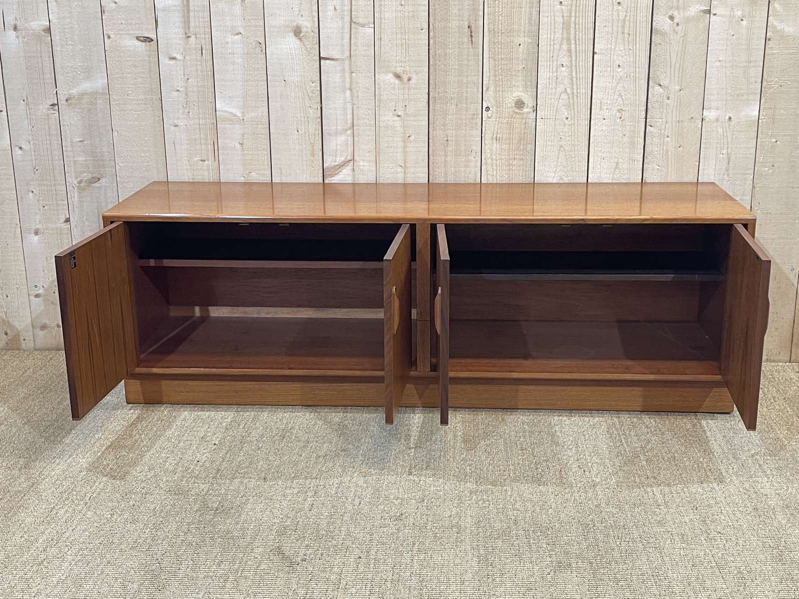 Row of the English brand Gplan in teak from the 70s