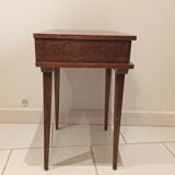 Bedside vintage nightstand compass legs drawer Stella