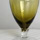 Vintage yellow glass soliflore vase