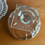 Standing cut square glass base