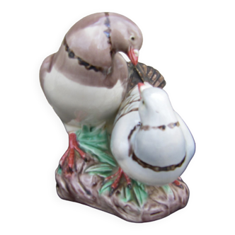 Couple d'oiseaux en porcelaine