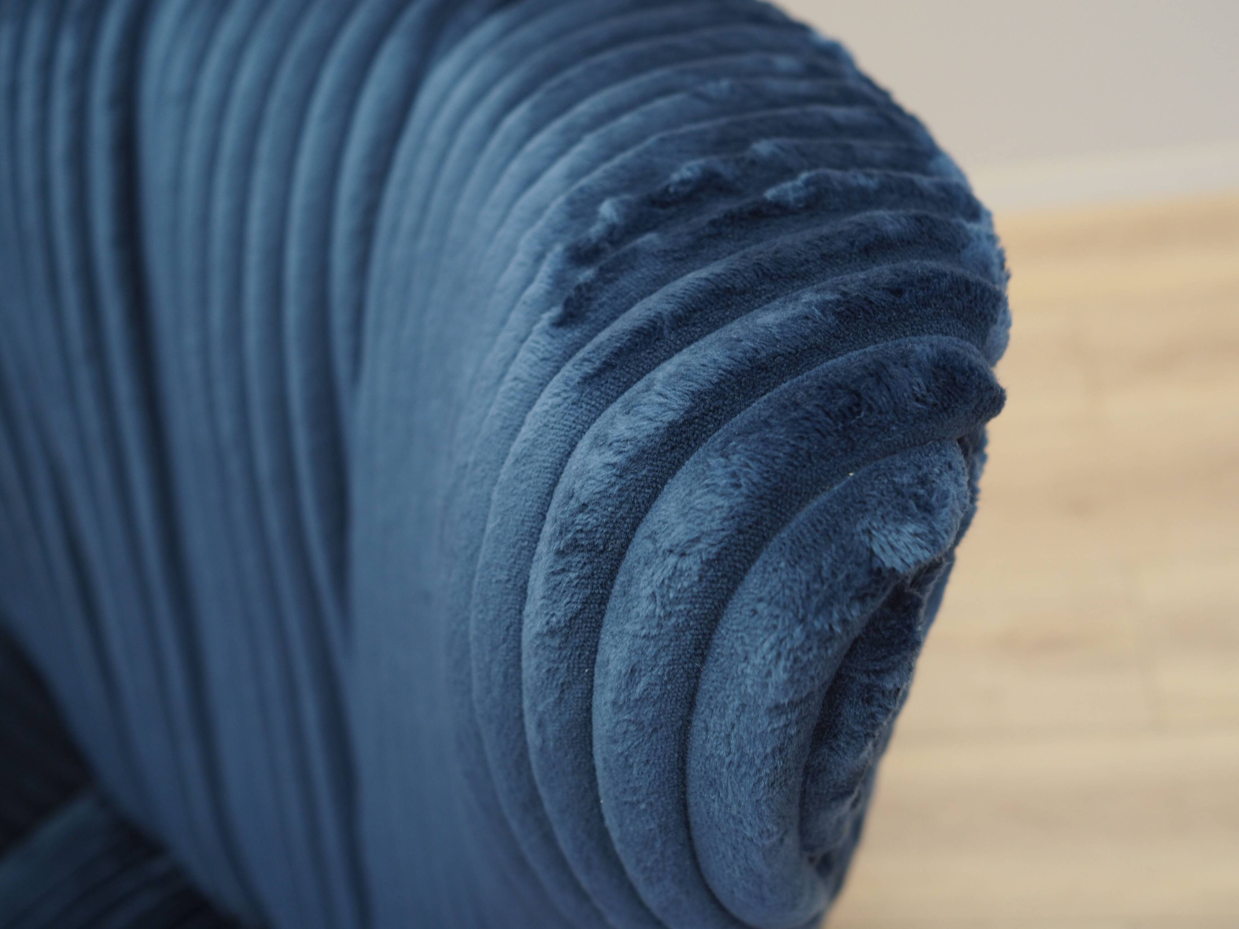 Navy blue armchair, Scandinavian design, production: Denmark