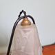 Art Deco night light in wrought iron and satin glass signed Degué
