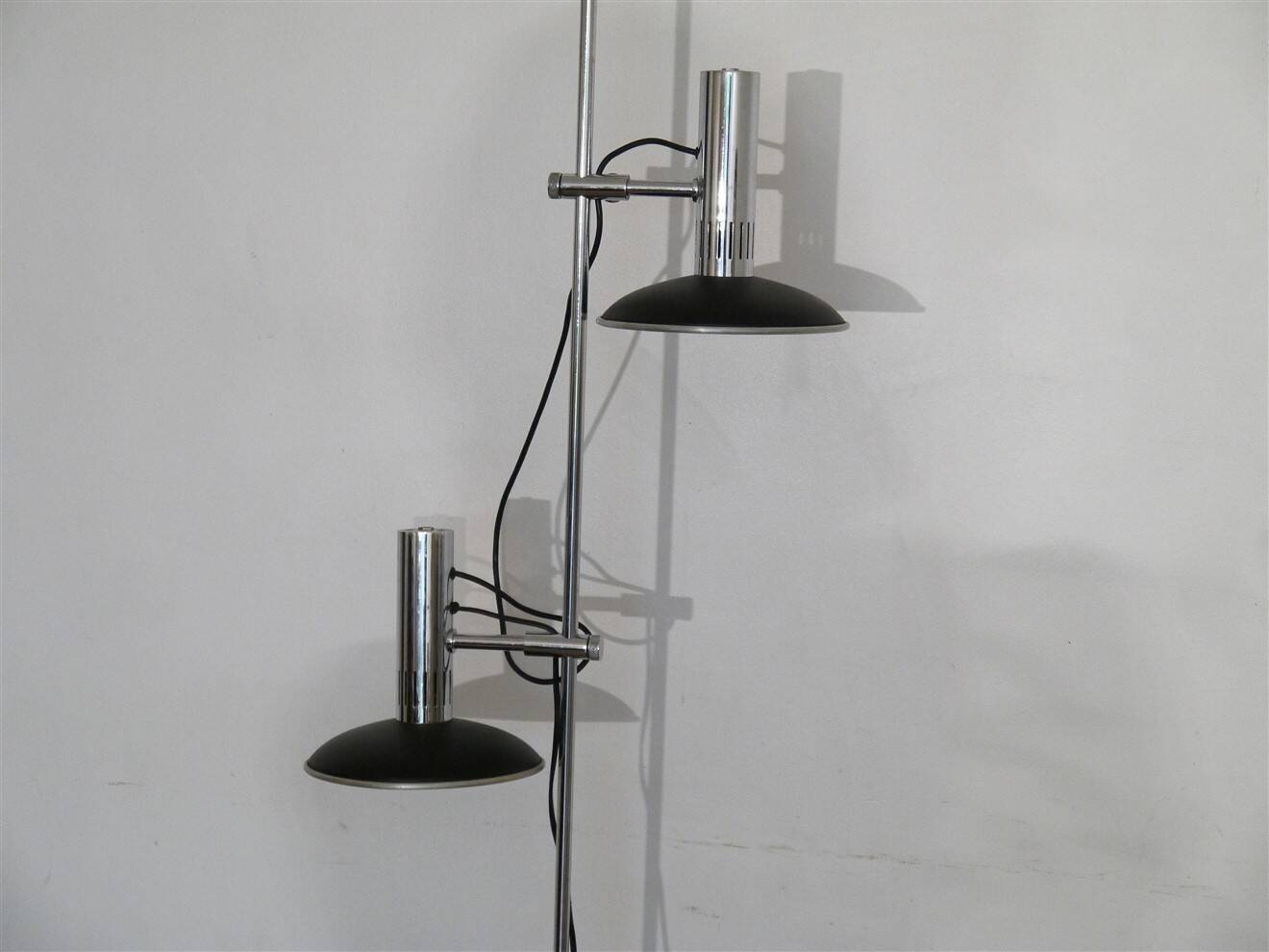 1970s double spotlight floor lamp in the style of Alain Richard