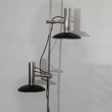 1970s double spotlight floor lamp in the style of Alain Richard